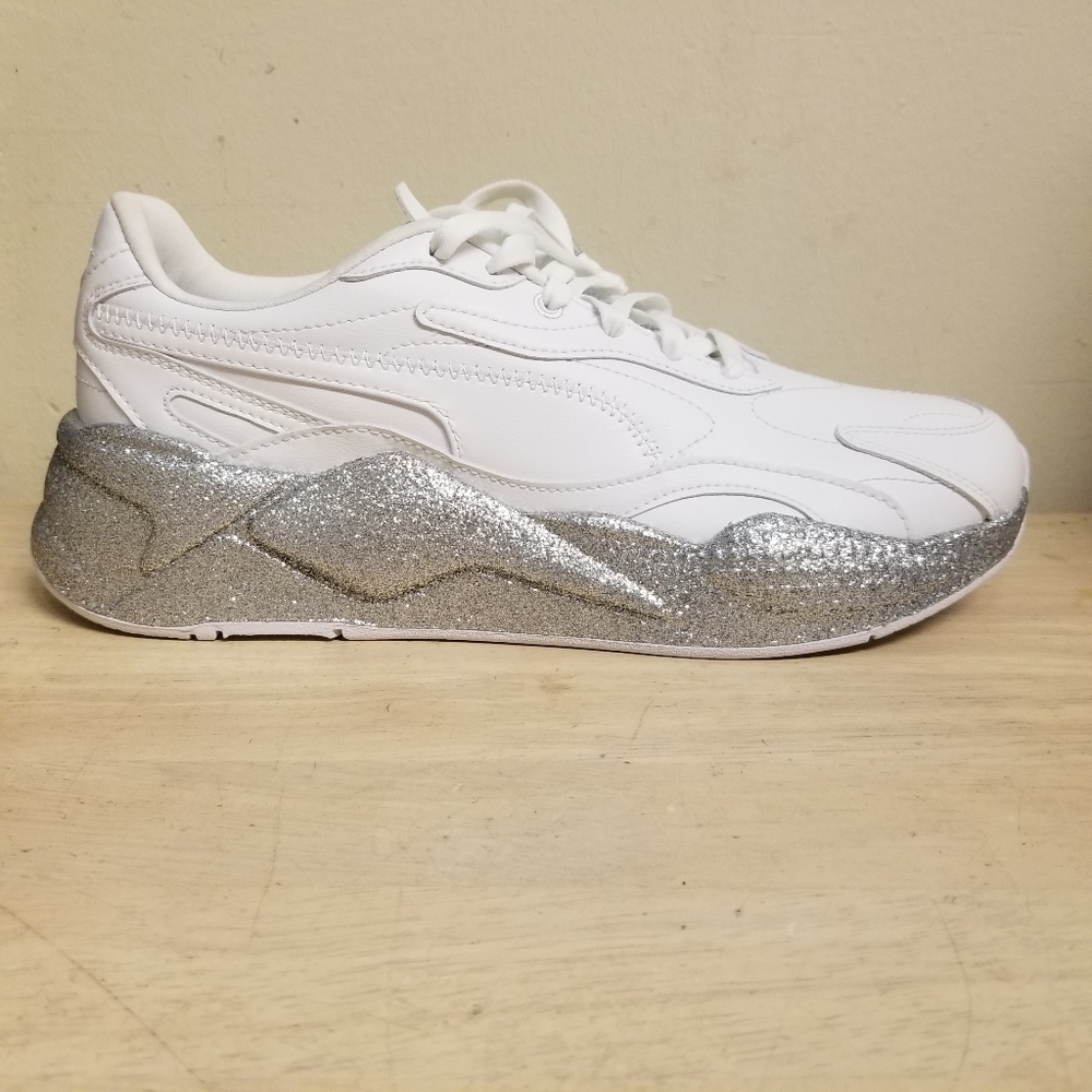 372647-01] PUMA RS-X3 GLITZ Women's WHITE *NEW sz